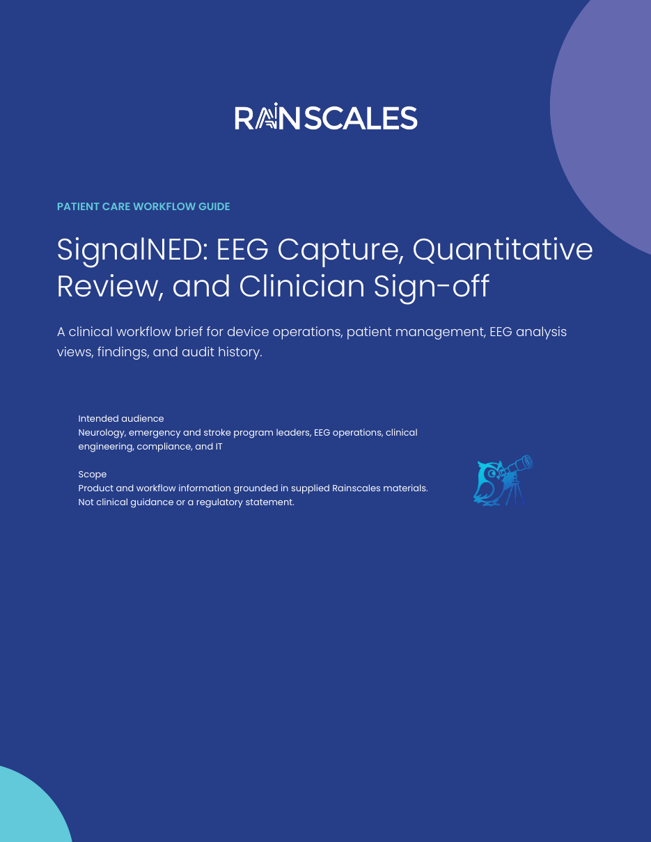 Cover of the SignalNED EEG Workflow Guide