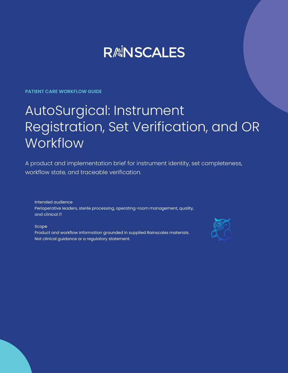 Cover of the AutoSurgical Instrument Verification Guide