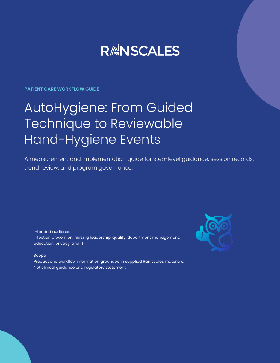 Cover of the AutoHygiene Hand Hygiene Measurement Guide