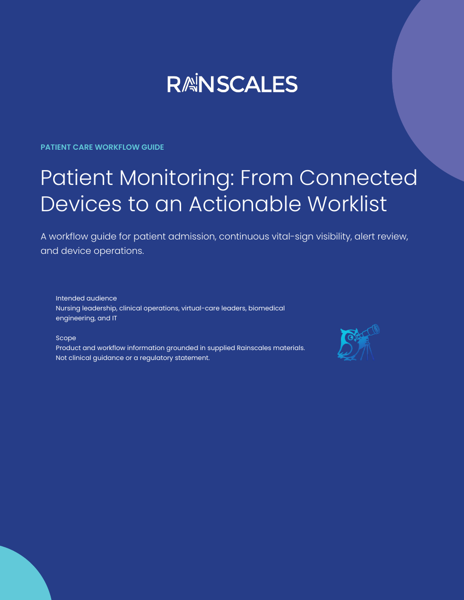 Cover of the LifeLine Patient Monitoring Workflow Guide